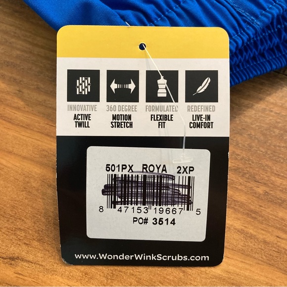 NWT WonderWink Wonder Work (501PX) Scrub Pants - Picture 4 of 7